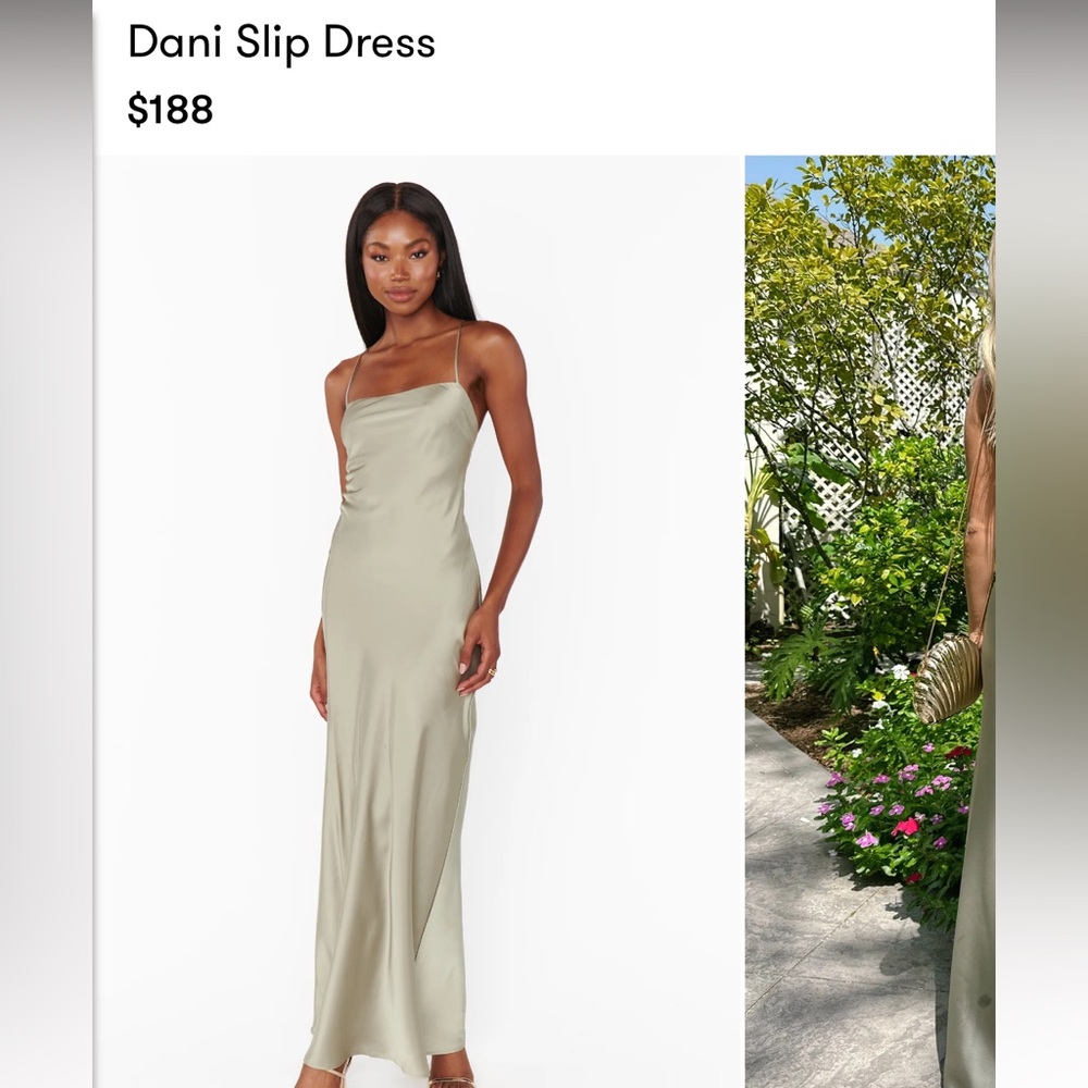 Show Me Your MuMu Miss Green Luxe Satin Maxi Dress Dani Slip